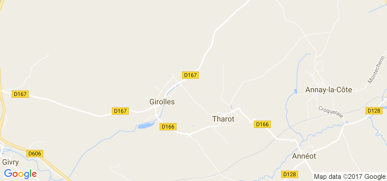 map de la ville de Girolles