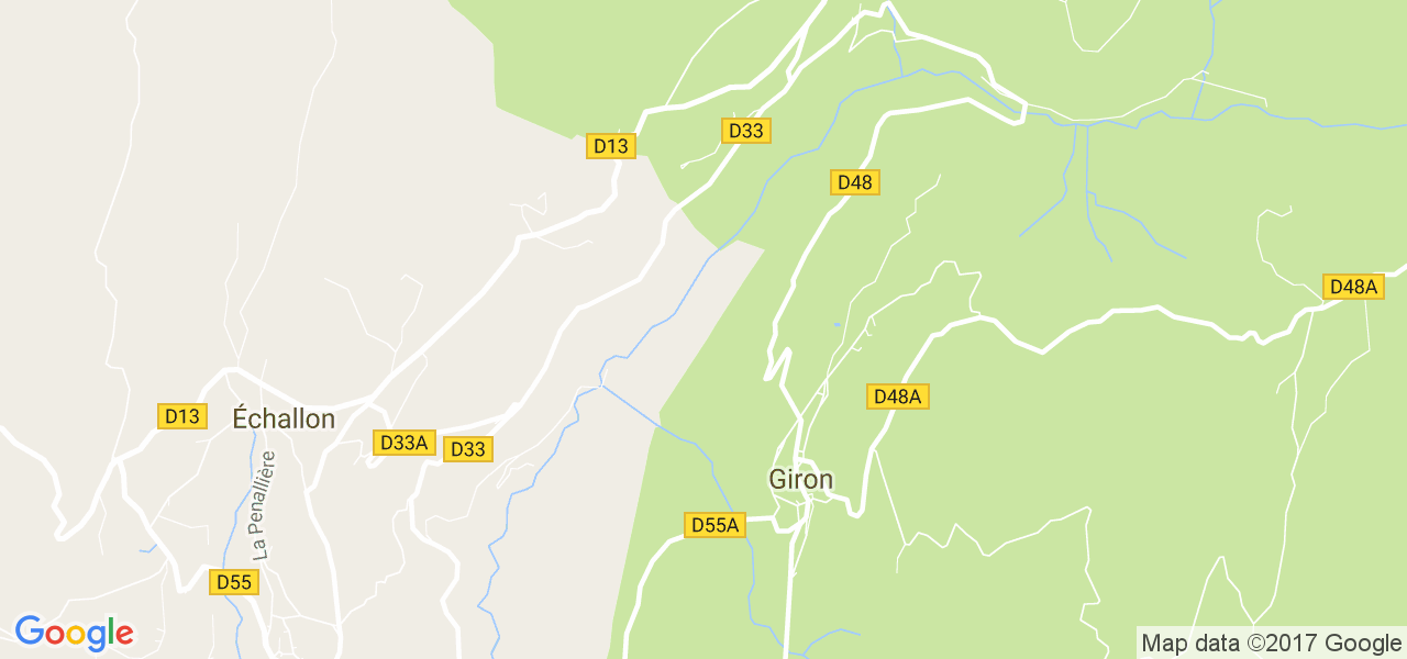 map de la ville de Giron