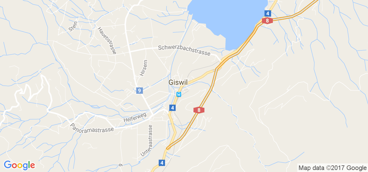 map de la ville de Giswil