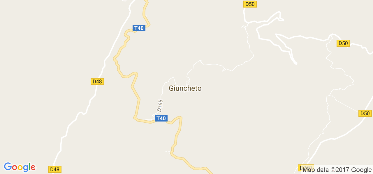 map de la ville de Giuncheto