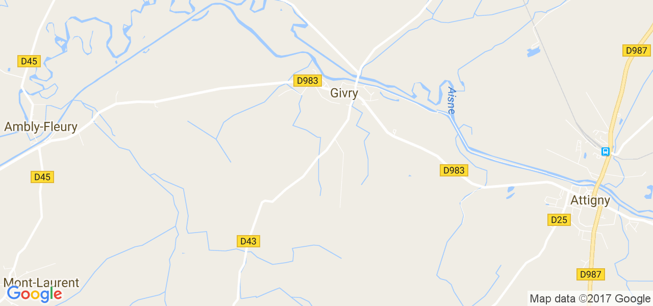 map de la ville de Givry