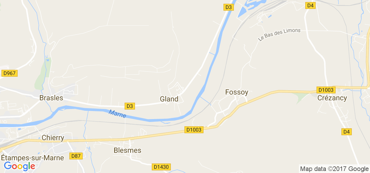 map de la ville de Gland