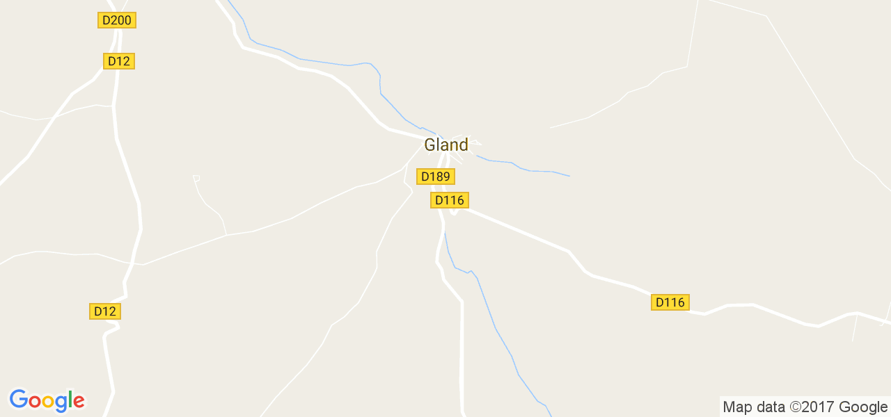 map de la ville de Gland