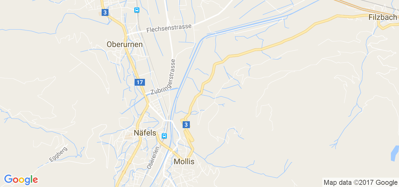 map de la ville de Glarus Nord