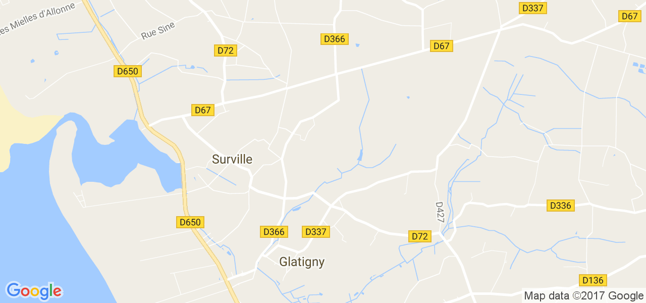 map de la ville de Glatigny