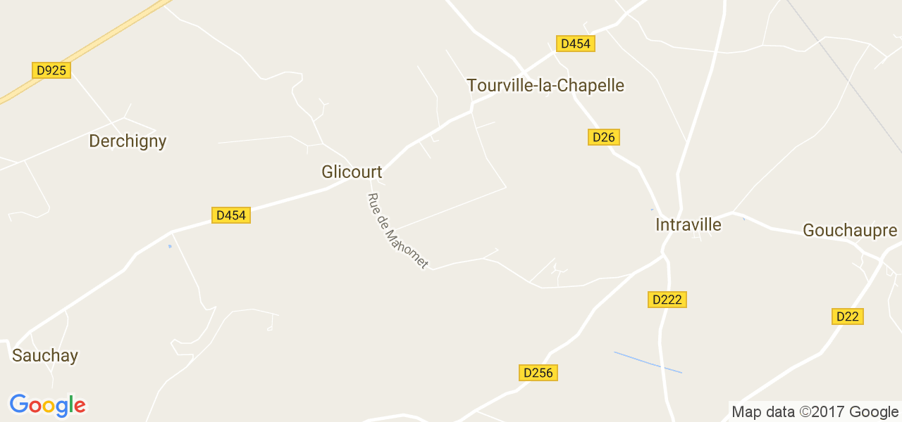 map de la ville de Glicourt