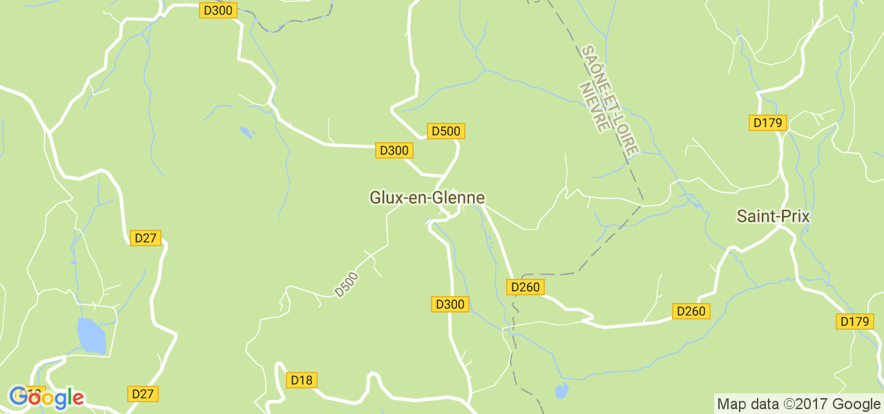 map de la ville de Glux-en-Glenne