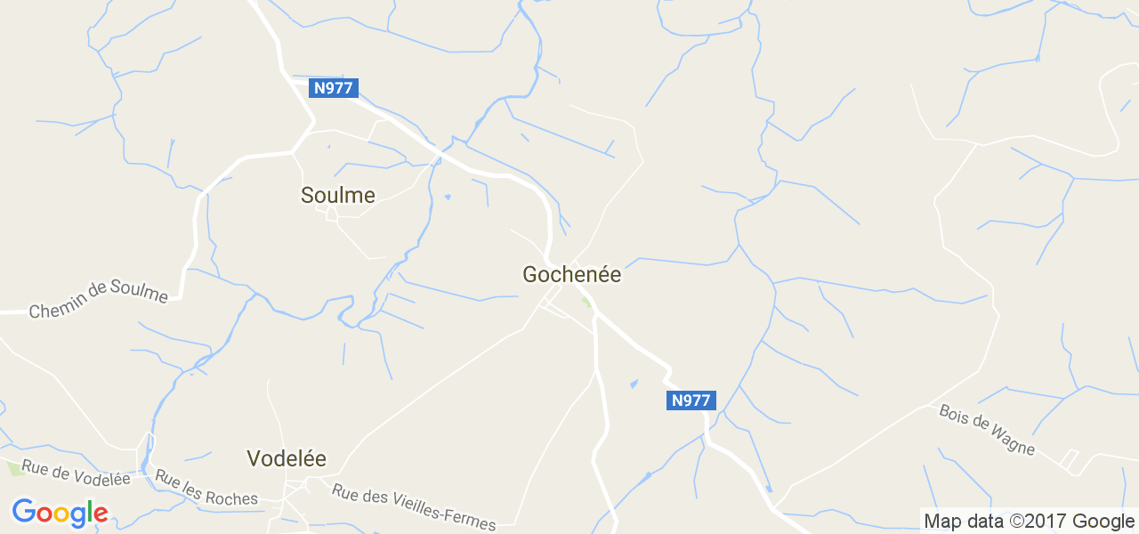 map de la ville de Gochenée