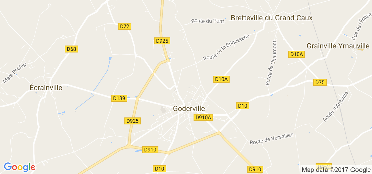 map de la ville de Goderville