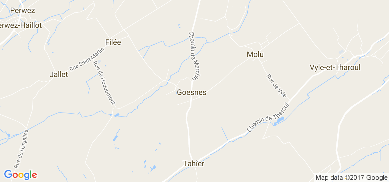 map de la ville de Goesnes