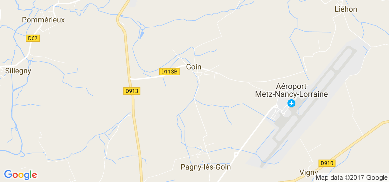 map de la ville de Goin