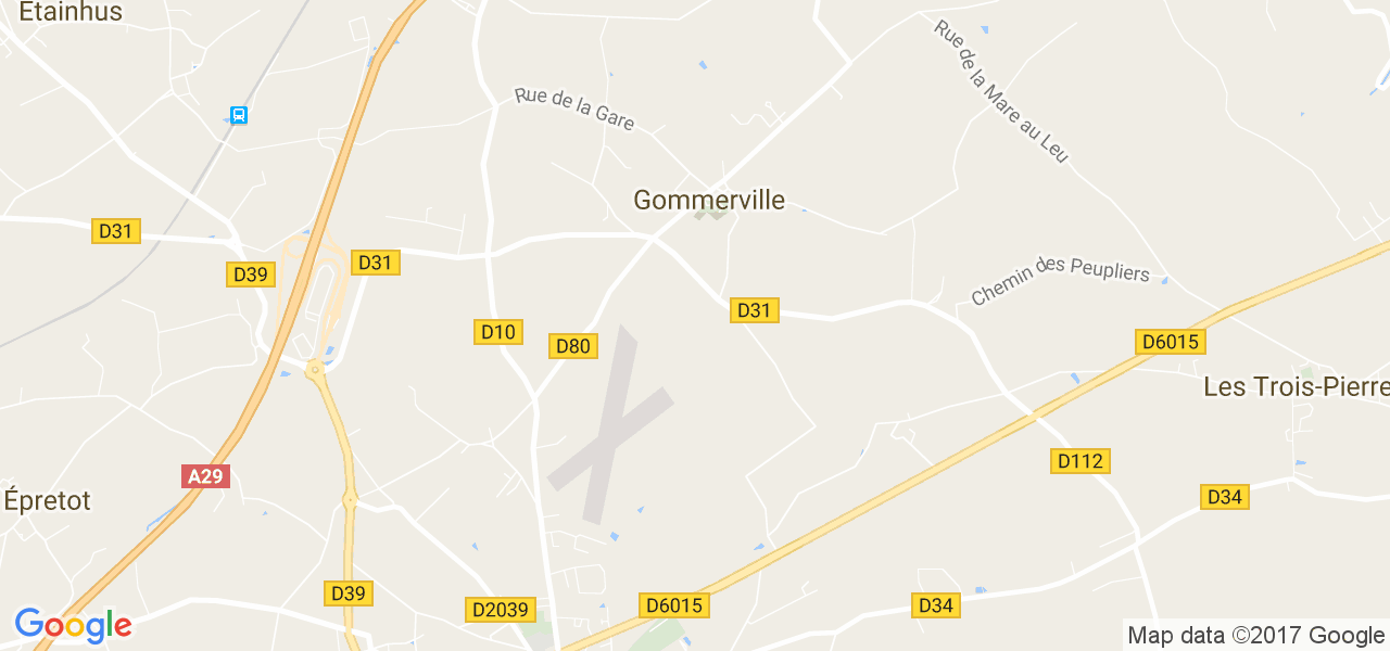 map de la ville de Gommerville