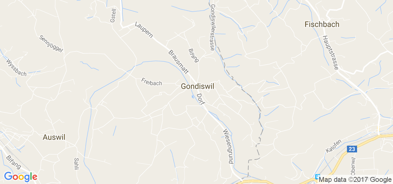 map de la ville de Gondiswil