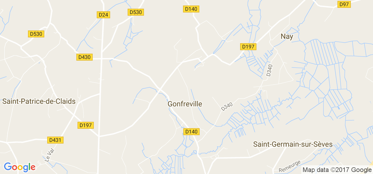 map de la ville de Gonfreville