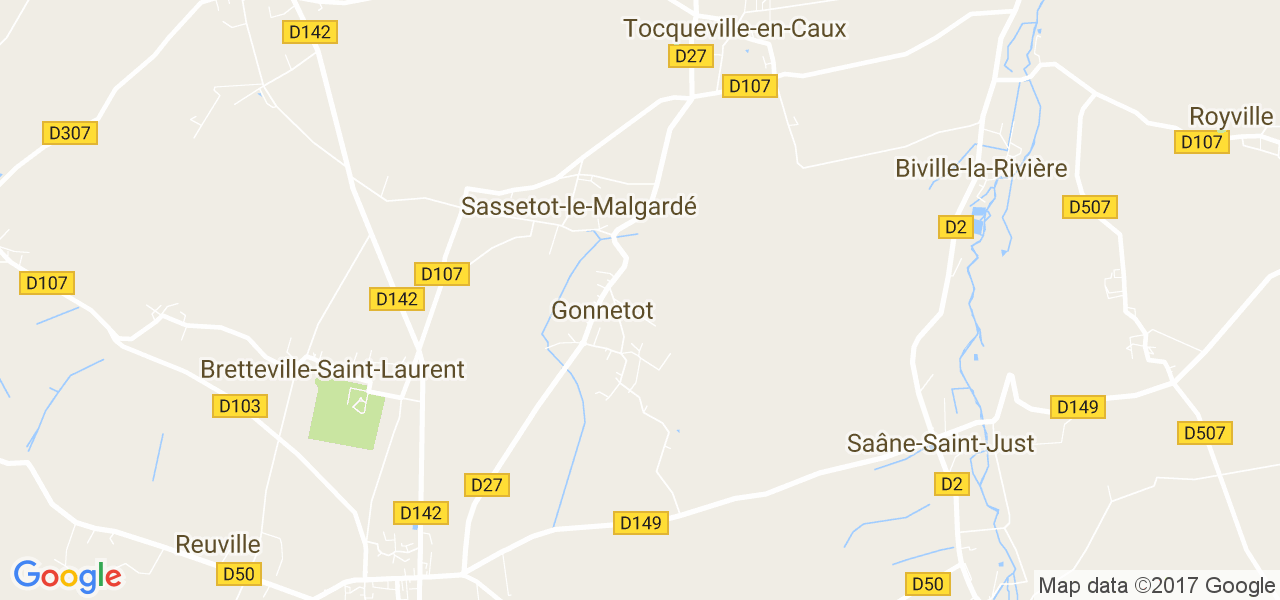 map de la ville de Gonnetot