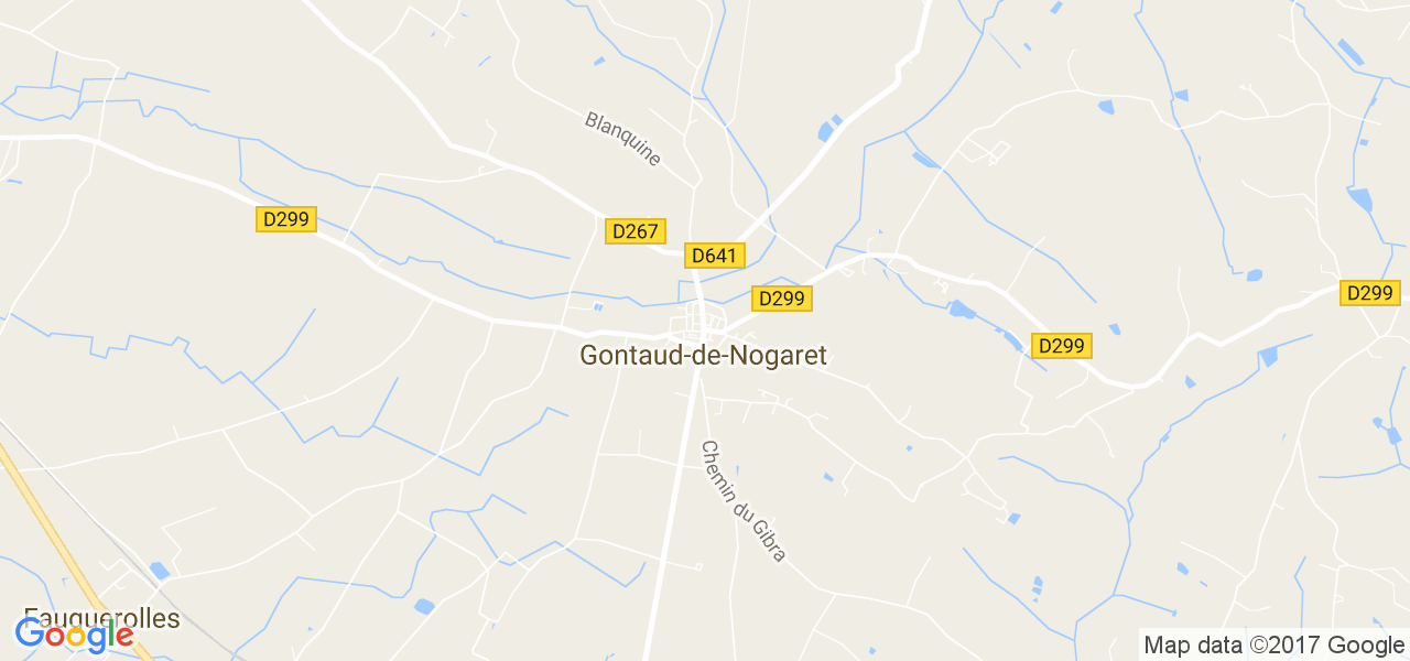 map de la ville de Gontaud-de-Nogaret