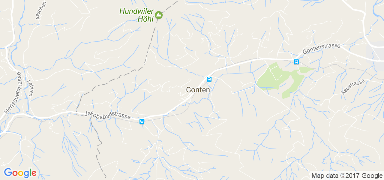 map de la ville de Gonten