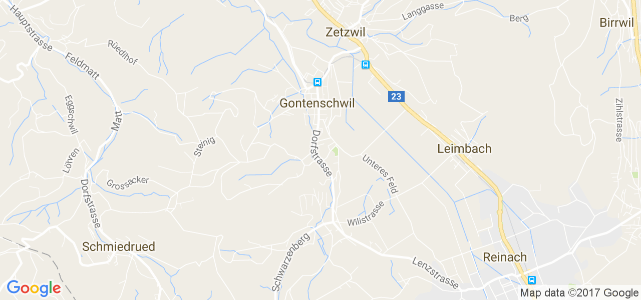 map de la ville de Gontenschwil