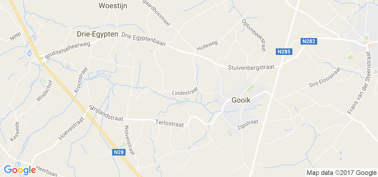 map de la ville de Gooik