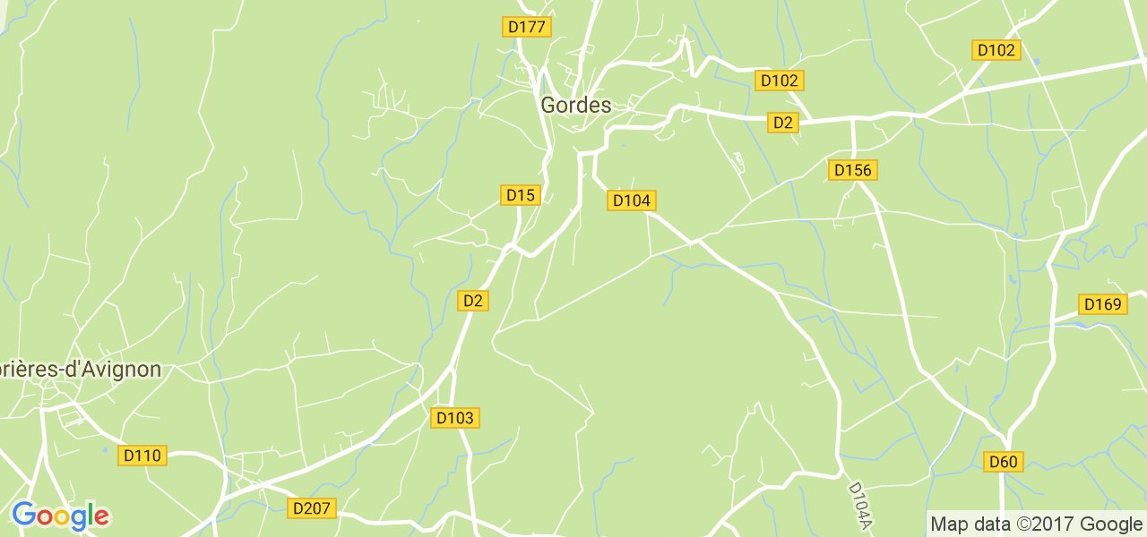 map de la ville de Gordes