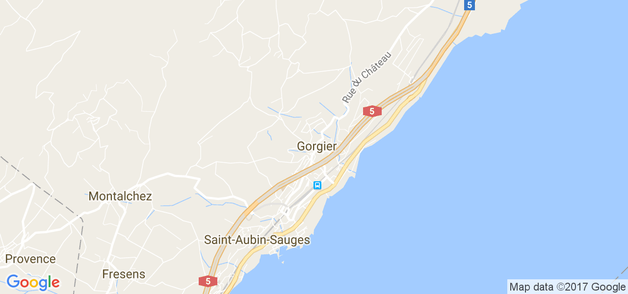 map de la ville de Gorgier