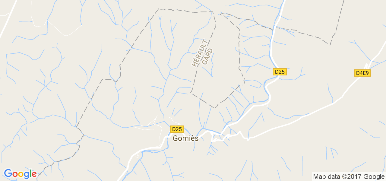 map de la ville de Gorniès