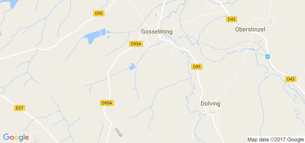 map de la ville de Gosselming