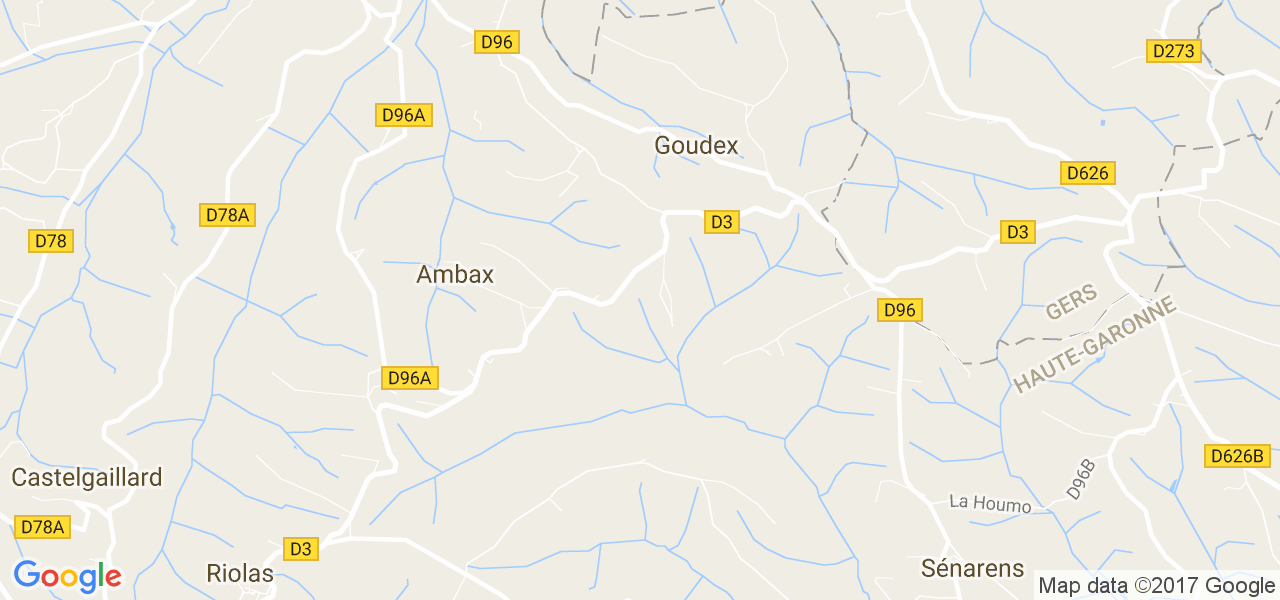 map de la ville de Goudex