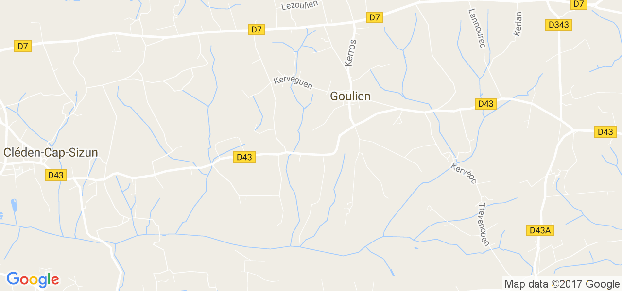 map de la ville de Goulien