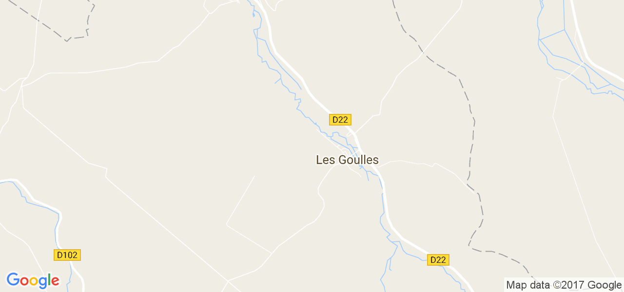 map de la ville de Goulles