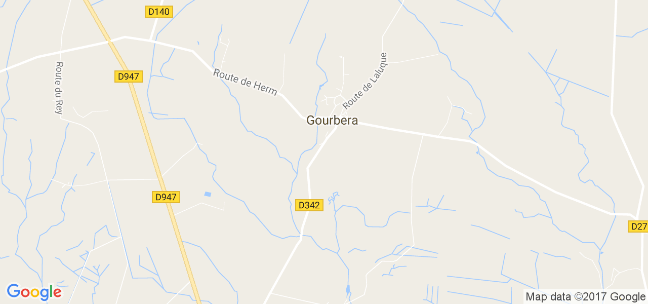 map de la ville de Gourbera