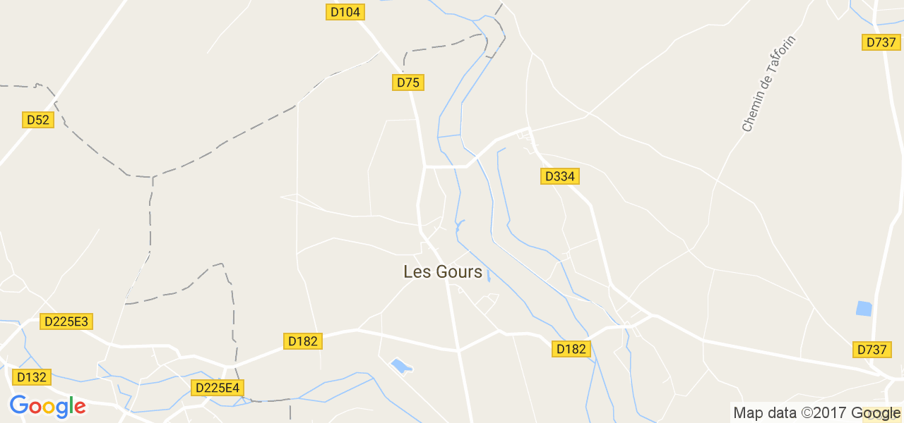 map de la ville de Gours