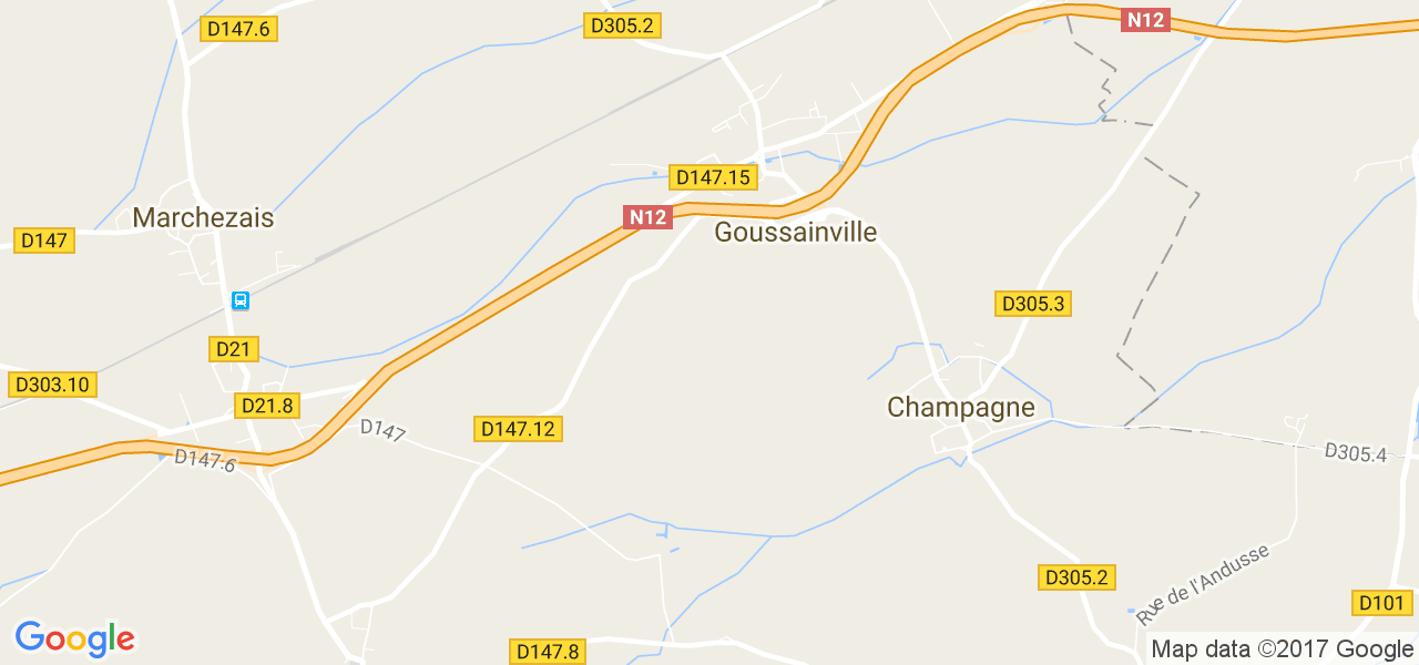 map de la ville de Goussainville