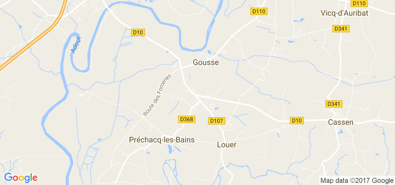 map de la ville de Gousse