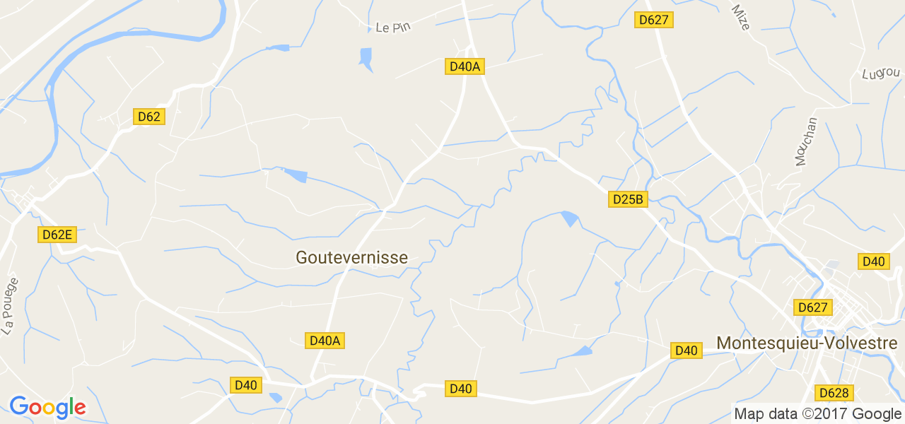 map de la ville de Goutevernisse