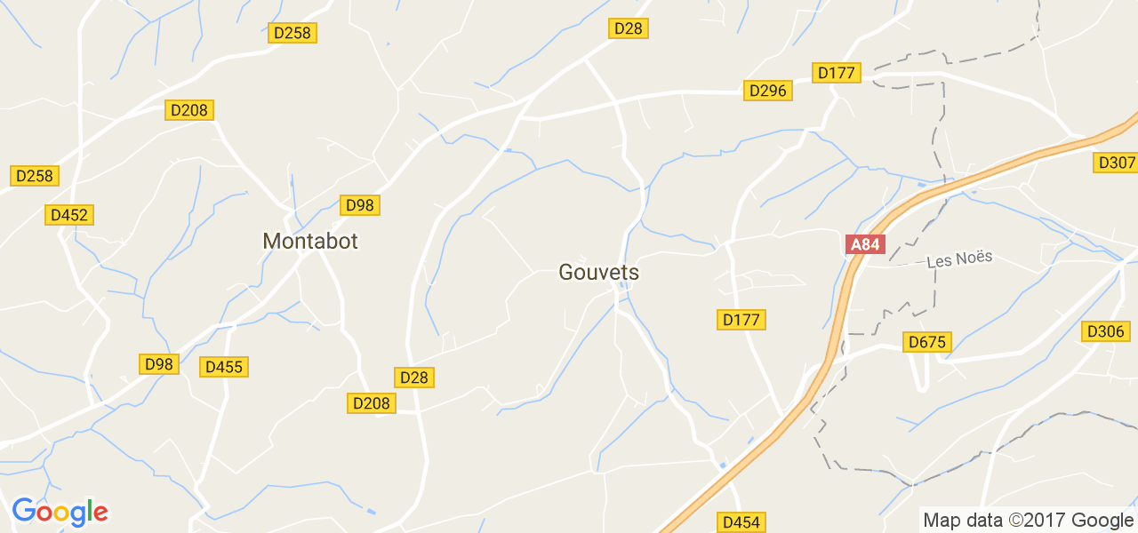 map de la ville de Gouvets