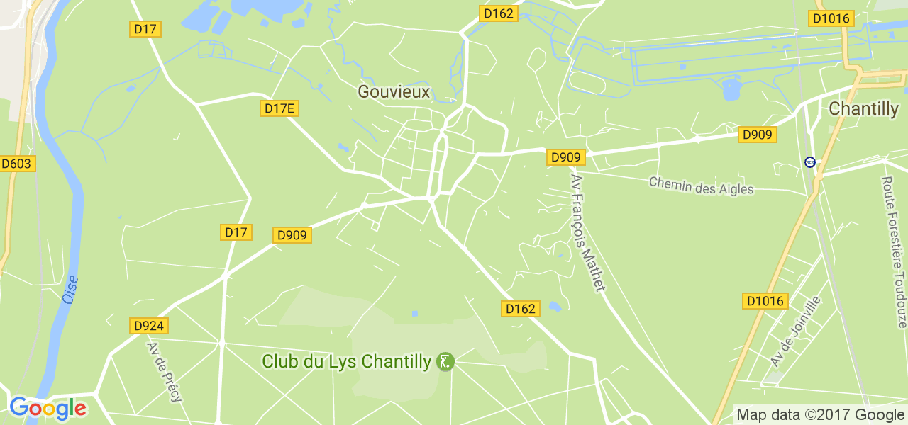 map de la ville de Gouvieux