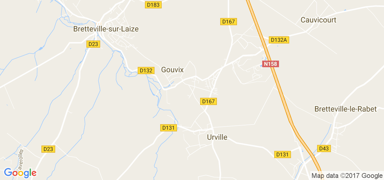 map de la ville de Gouvix