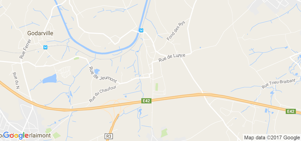 map de la ville de Gouy-Lez-Piéton