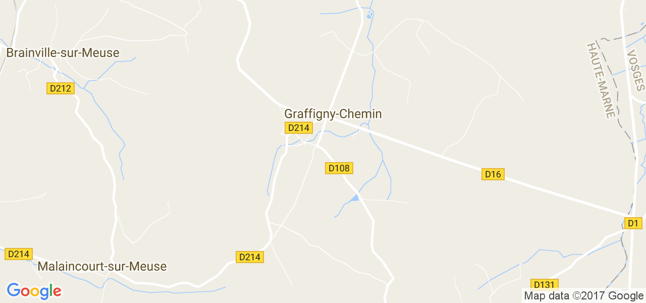 map de la ville de Graffigny-Chemin