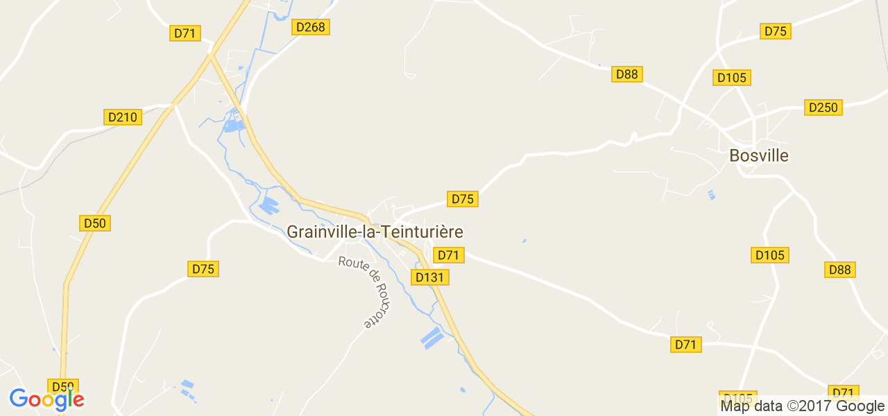 map de la ville de Grainville-la-Teinturière