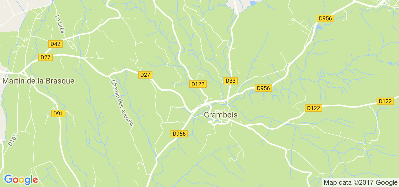 map de la ville de Grambois