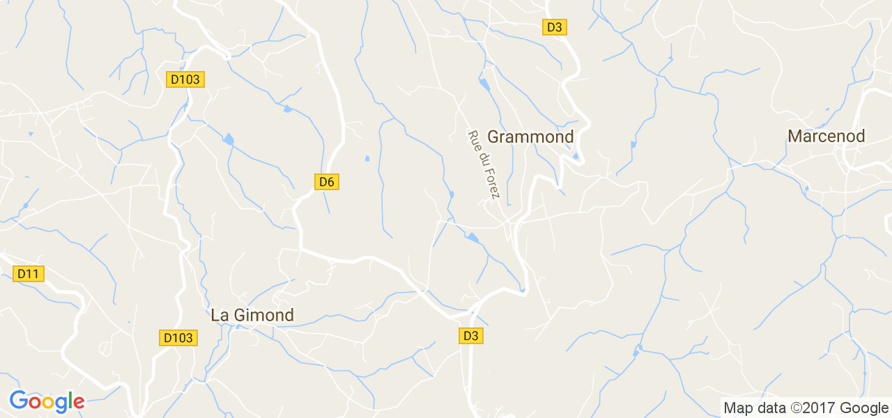 map de la ville de Grammond