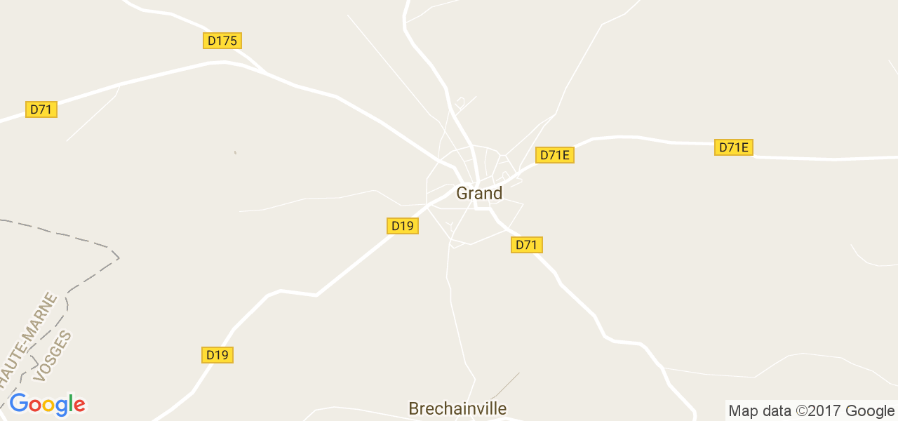 map de la ville de Grand