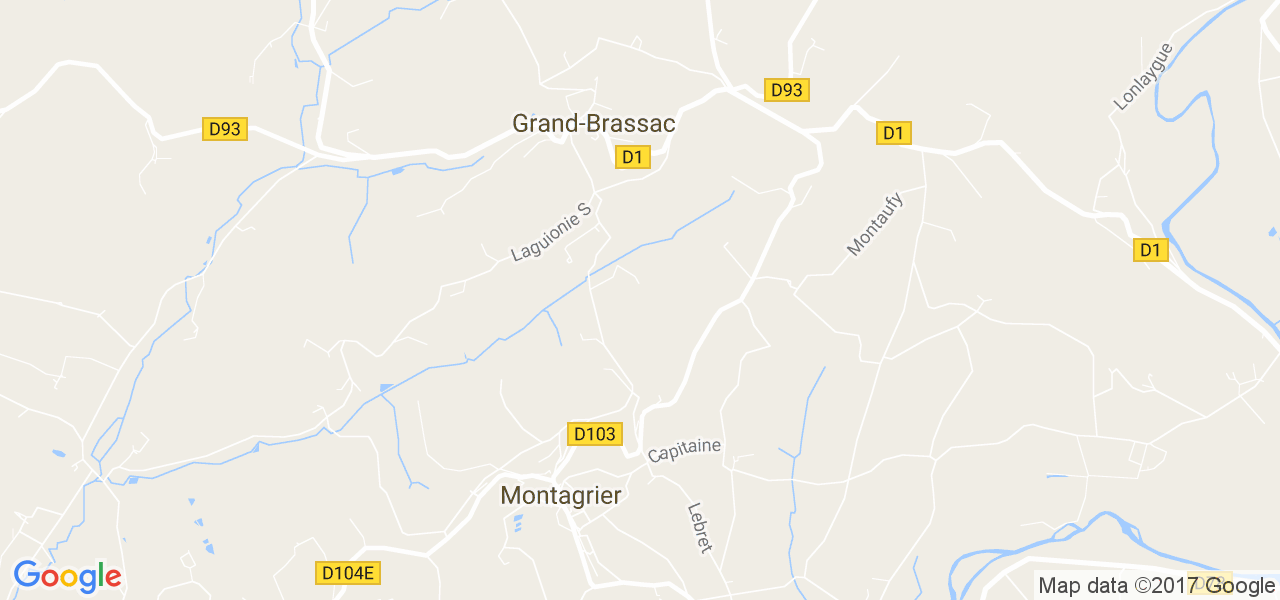 map de la ville de Grand-Brassac