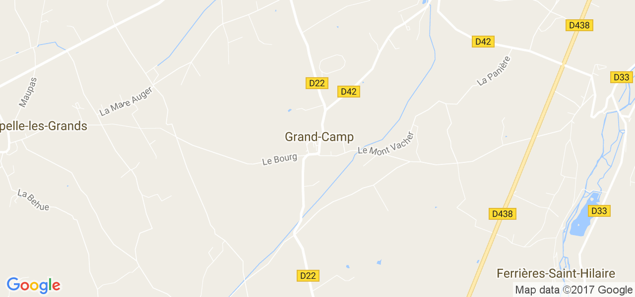 map de la ville de Grand-Camp