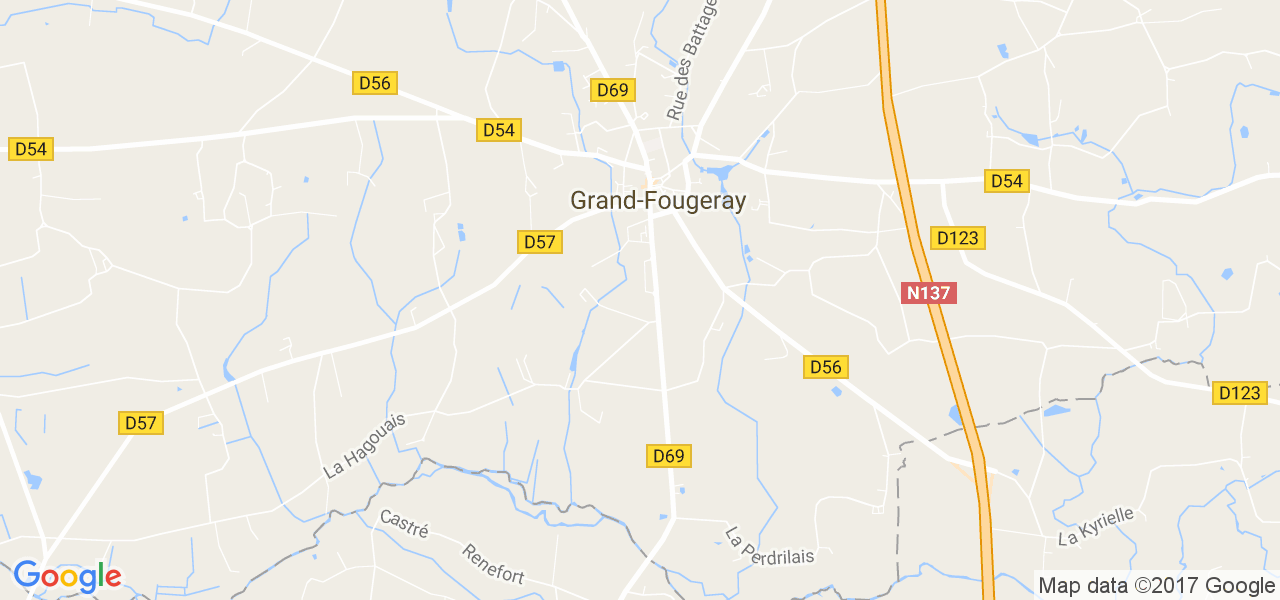 map de la ville de Grand-Fougeray