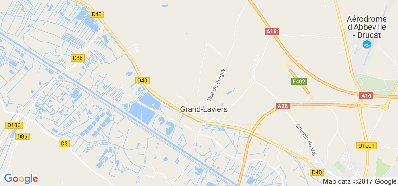 map de la ville de Grand-Laviers