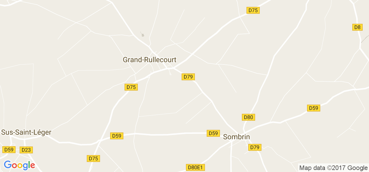 map de la ville de Grand-Rullecourt