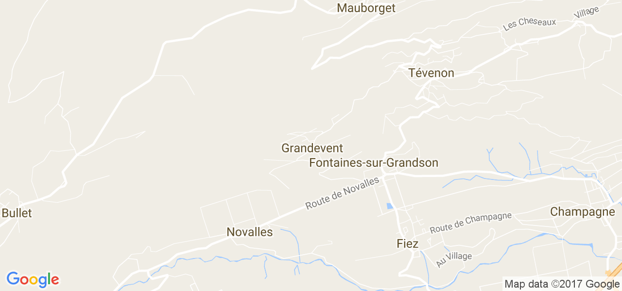 map de la ville de Grandevent